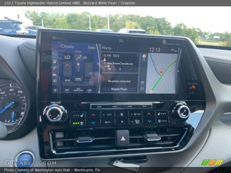 Controls of 2021 Highlander Hybrid Limited AWD