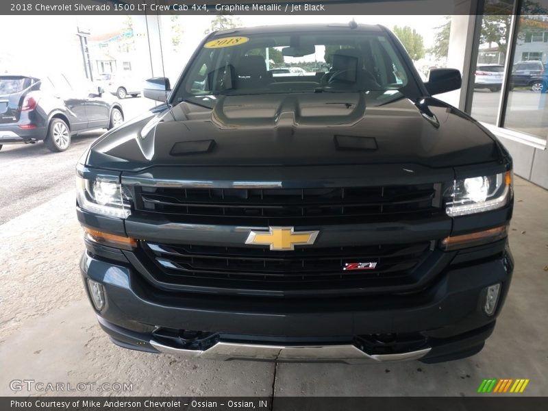 Graphite Metallic / Jet Black 2018 Chevrolet Silverado 1500 LT Crew Cab 4x4