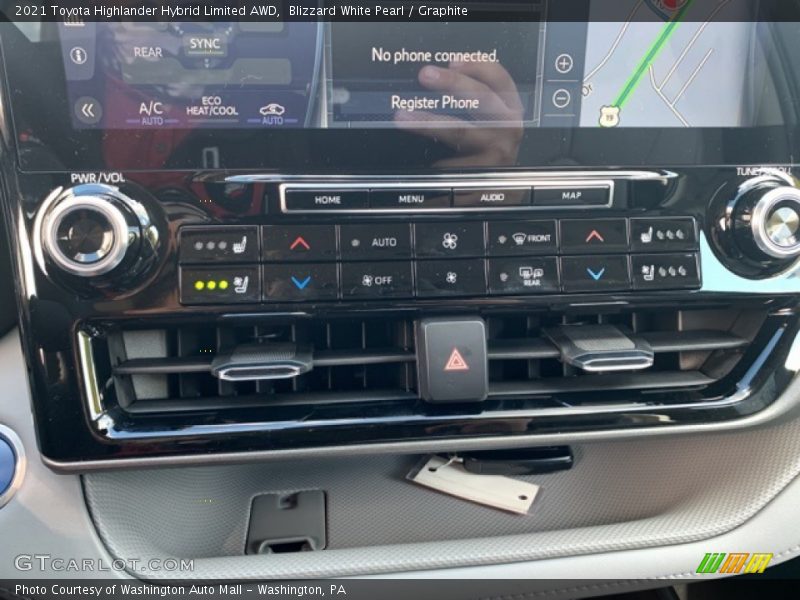 Controls of 2021 Highlander Hybrid Limited AWD