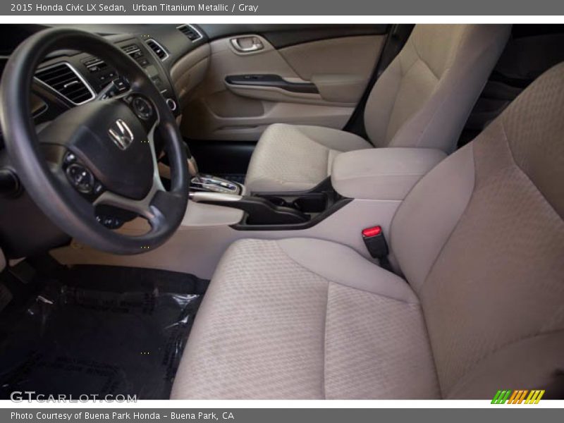Urban Titanium Metallic / Gray 2015 Honda Civic LX Sedan