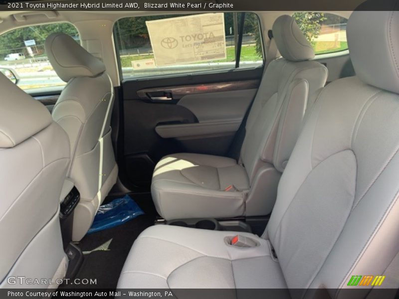 Rear Seat of 2021 Highlander Hybrid Limited AWD