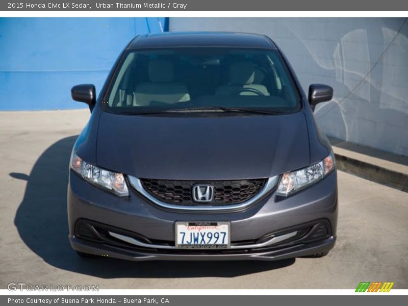 Urban Titanium Metallic / Gray 2015 Honda Civic LX Sedan