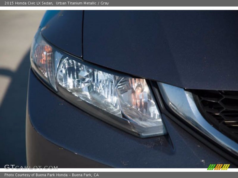 Urban Titanium Metallic / Gray 2015 Honda Civic LX Sedan