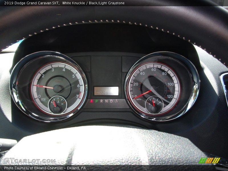 White Knuckle / Black/Light Graystone 2019 Dodge Grand Caravan SXT