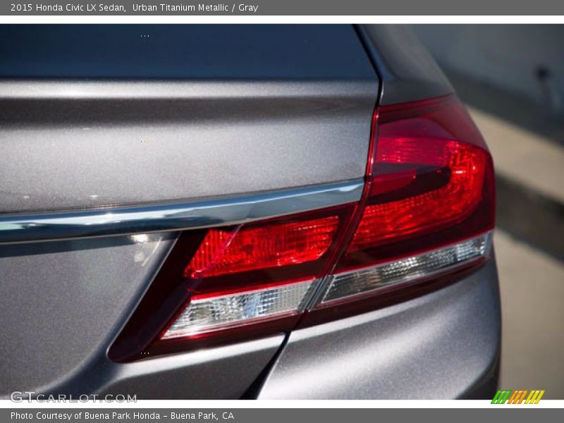 Urban Titanium Metallic / Gray 2015 Honda Civic LX Sedan