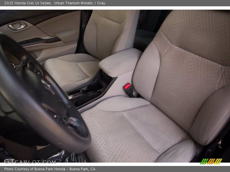 Urban Titanium Metallic / Gray 2015 Honda Civic LX Sedan
