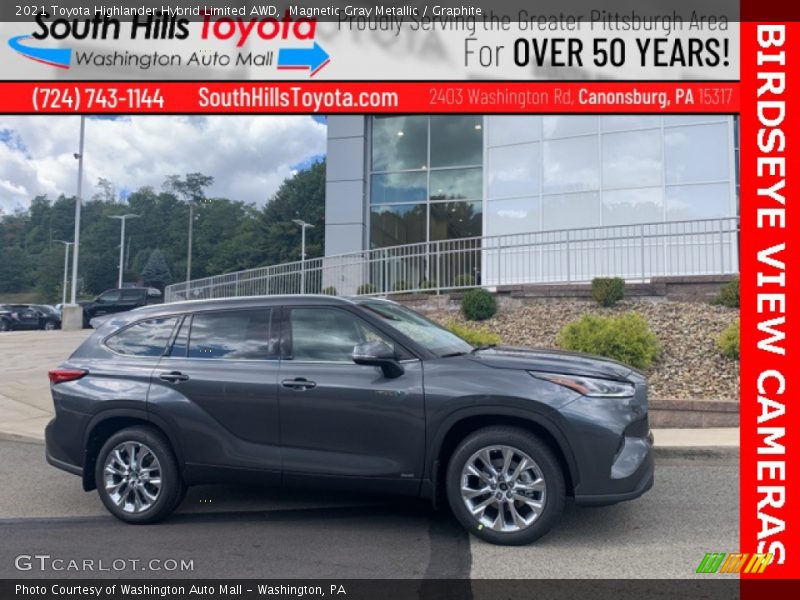 Magnetic Gray Metallic / Graphite 2021 Toyota Highlander Hybrid Limited AWD