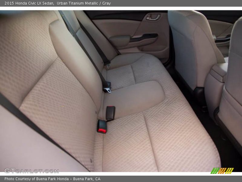 Urban Titanium Metallic / Gray 2015 Honda Civic LX Sedan