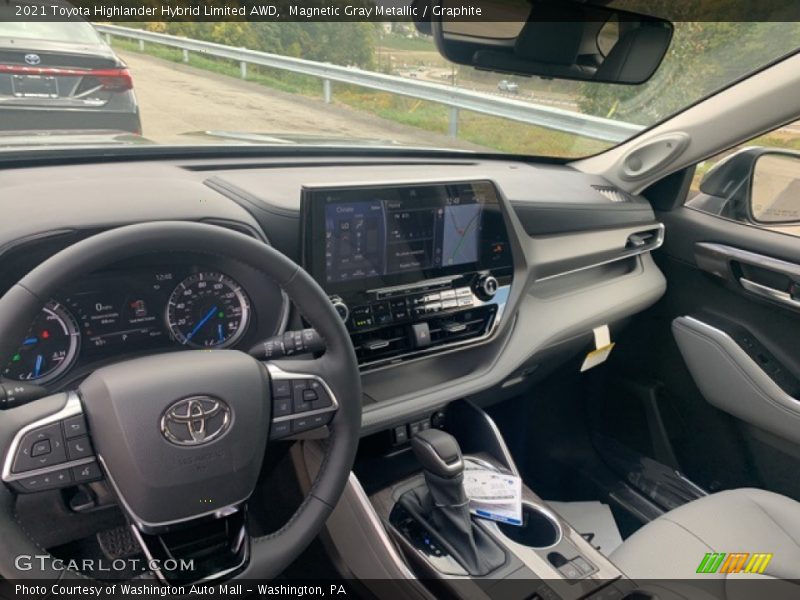 Dashboard of 2021 Highlander Hybrid Limited AWD
