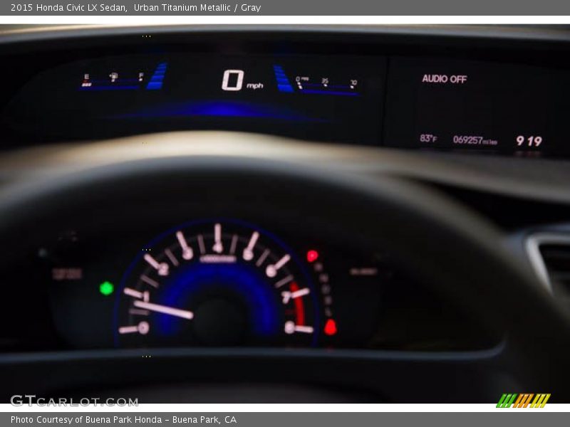 Urban Titanium Metallic / Gray 2015 Honda Civic LX Sedan