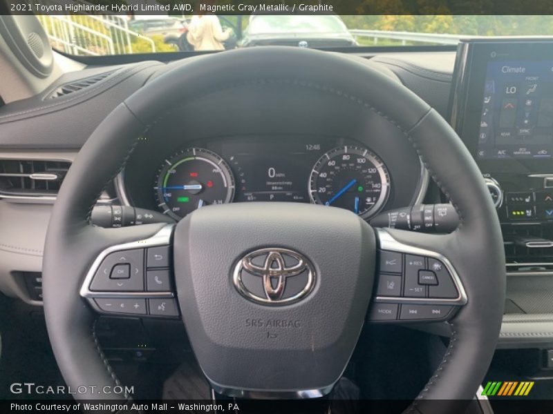  2021 Highlander Hybrid Limited AWD Steering Wheel