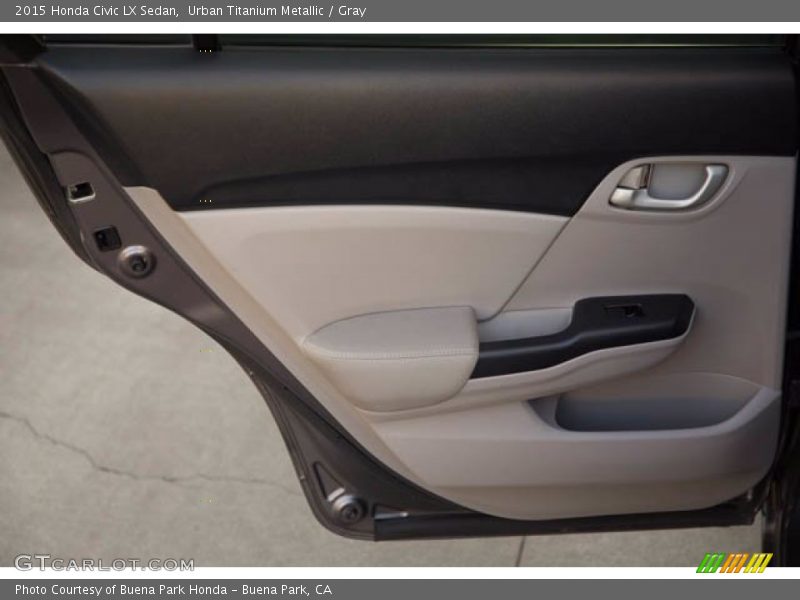 Urban Titanium Metallic / Gray 2015 Honda Civic LX Sedan