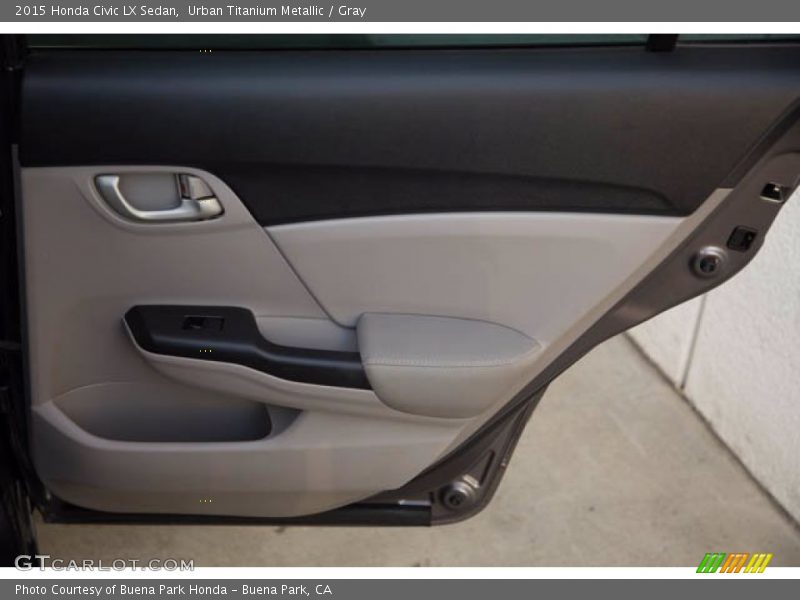 Urban Titanium Metallic / Gray 2015 Honda Civic LX Sedan