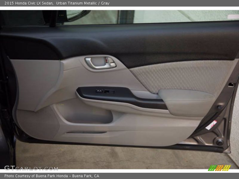 Urban Titanium Metallic / Gray 2015 Honda Civic LX Sedan
