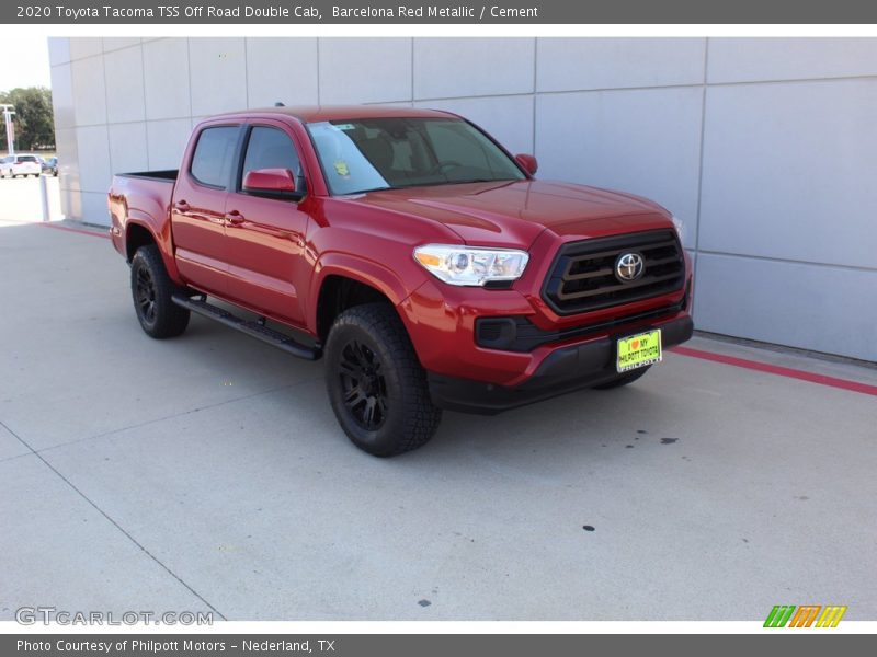 Barcelona Red Metallic / Cement 2020 Toyota Tacoma TSS Off Road Double Cab