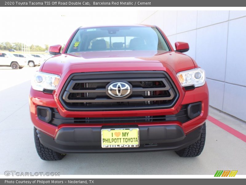 Barcelona Red Metallic / Cement 2020 Toyota Tacoma TSS Off Road Double Cab