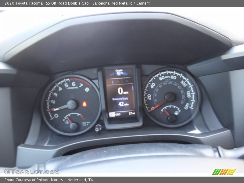 Barcelona Red Metallic / Cement 2020 Toyota Tacoma TSS Off Road Double Cab