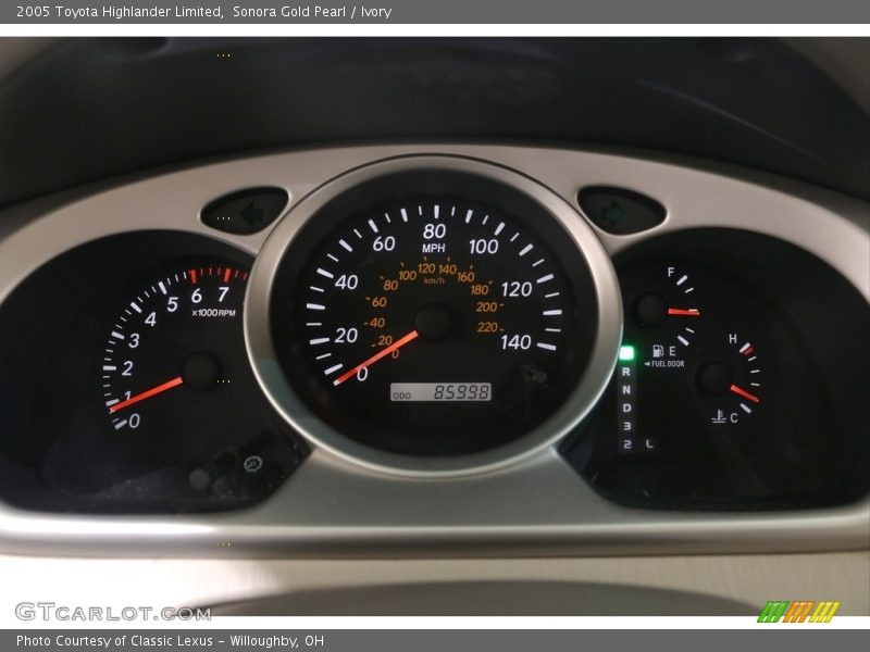 Sonora Gold Pearl / Ivory 2005 Toyota Highlander Limited