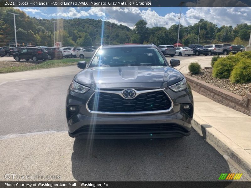 Magnetic Gray Metallic / Graphite 2021 Toyota Highlander Hybrid Limited AWD