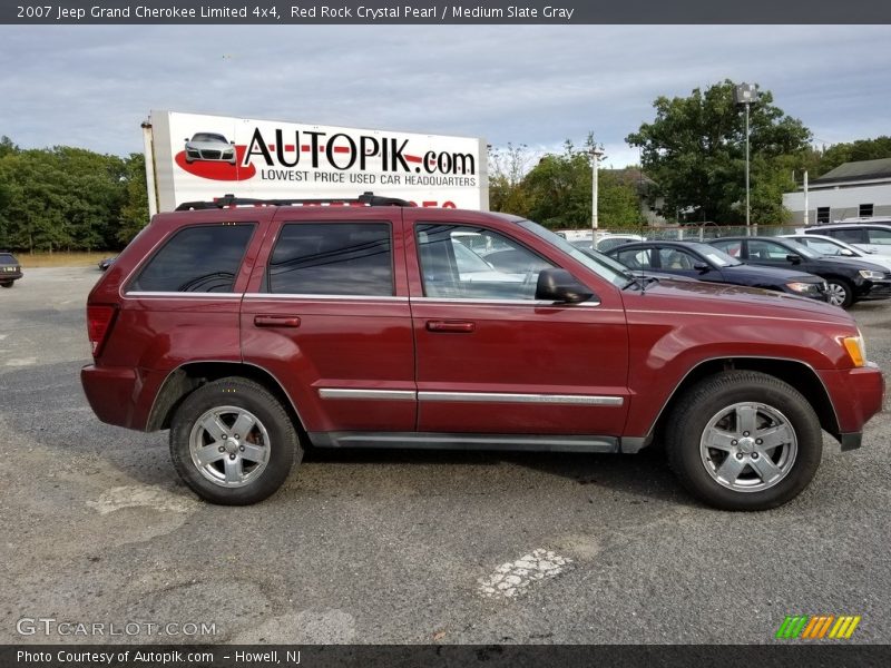 Red Rock Crystal Pearl / Medium Slate Gray 2007 Jeep Grand Cherokee Limited 4x4