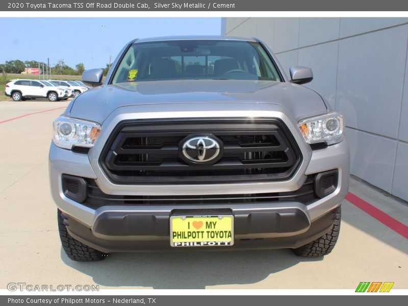 Silver Sky Metallic / Cement 2020 Toyota Tacoma TSS Off Road Double Cab