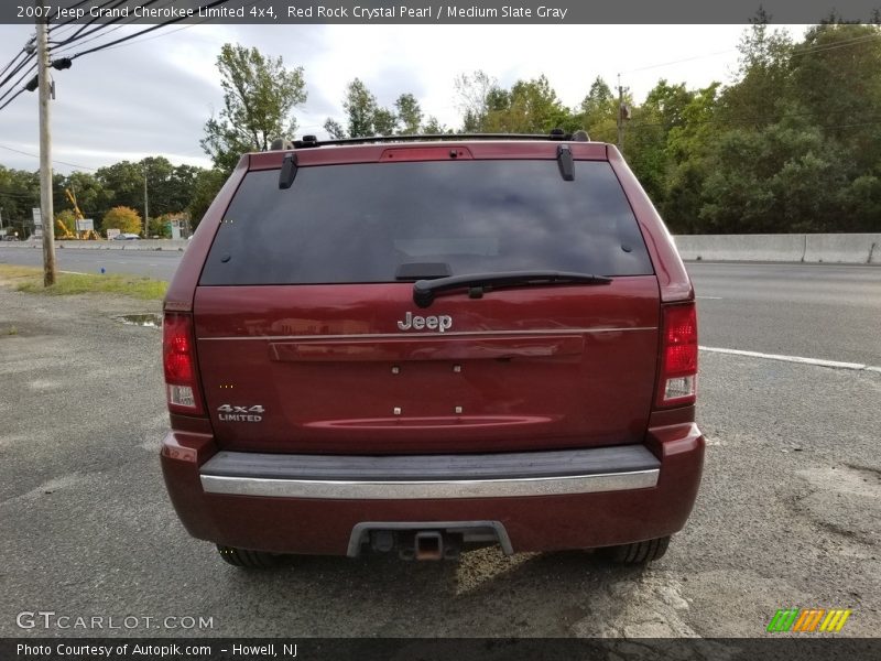 Red Rock Crystal Pearl / Medium Slate Gray 2007 Jeep Grand Cherokee Limited 4x4