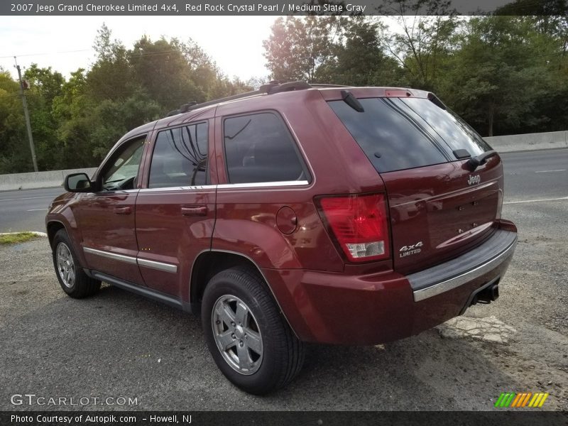 Red Rock Crystal Pearl / Medium Slate Gray 2007 Jeep Grand Cherokee Limited 4x4