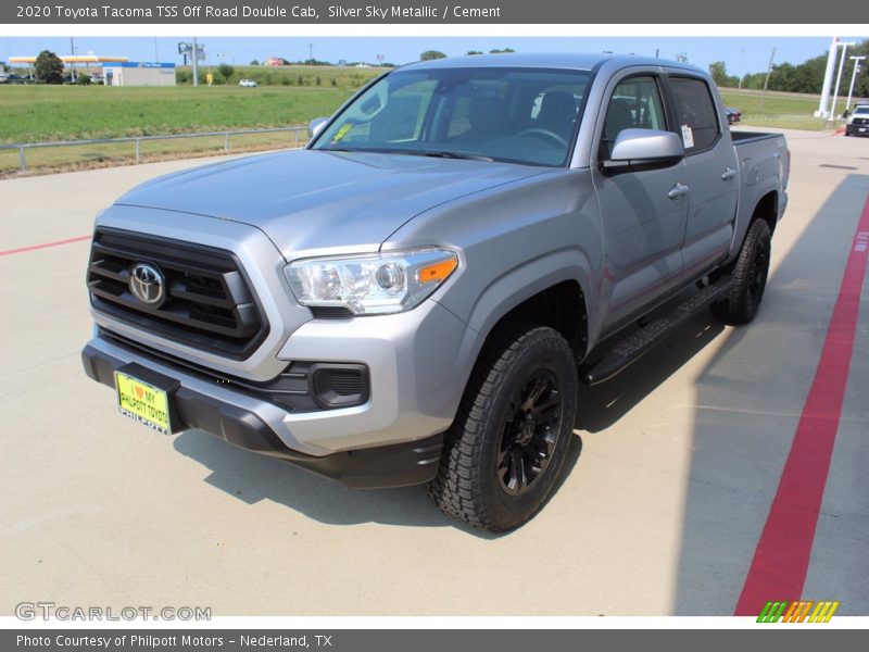 Silver Sky Metallic / Cement 2020 Toyota Tacoma TSS Off Road Double Cab