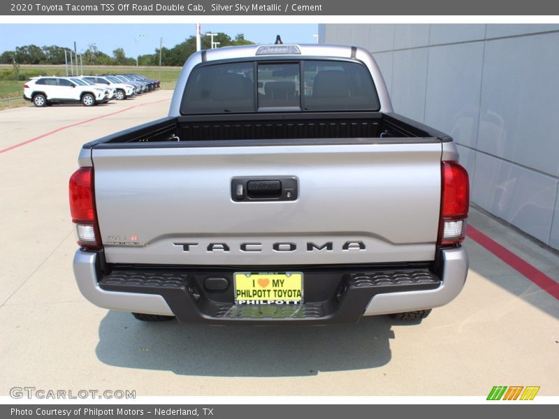Silver Sky Metallic / Cement 2020 Toyota Tacoma TSS Off Road Double Cab