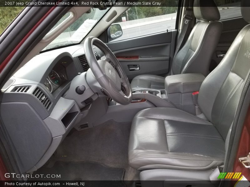 Red Rock Crystal Pearl / Medium Slate Gray 2007 Jeep Grand Cherokee Limited 4x4