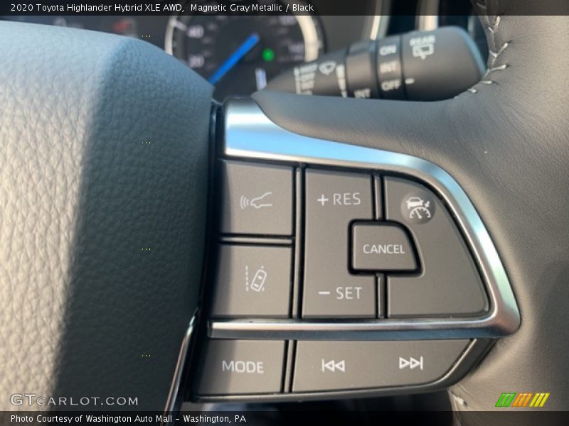 Magnetic Gray Metallic / Black 2020 Toyota Highlander Hybrid XLE AWD