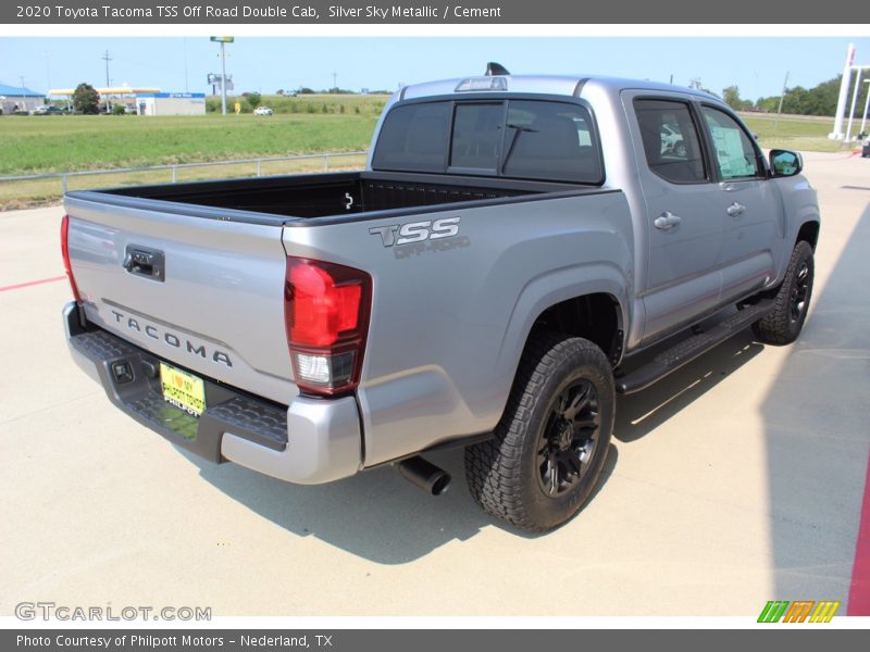 Silver Sky Metallic / Cement 2020 Toyota Tacoma TSS Off Road Double Cab