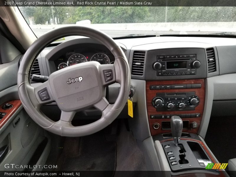 Red Rock Crystal Pearl / Medium Slate Gray 2007 Jeep Grand Cherokee Limited 4x4