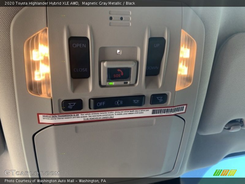 Magnetic Gray Metallic / Black 2020 Toyota Highlander Hybrid XLE AWD