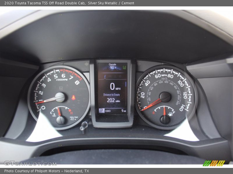 Silver Sky Metallic / Cement 2020 Toyota Tacoma TSS Off Road Double Cab