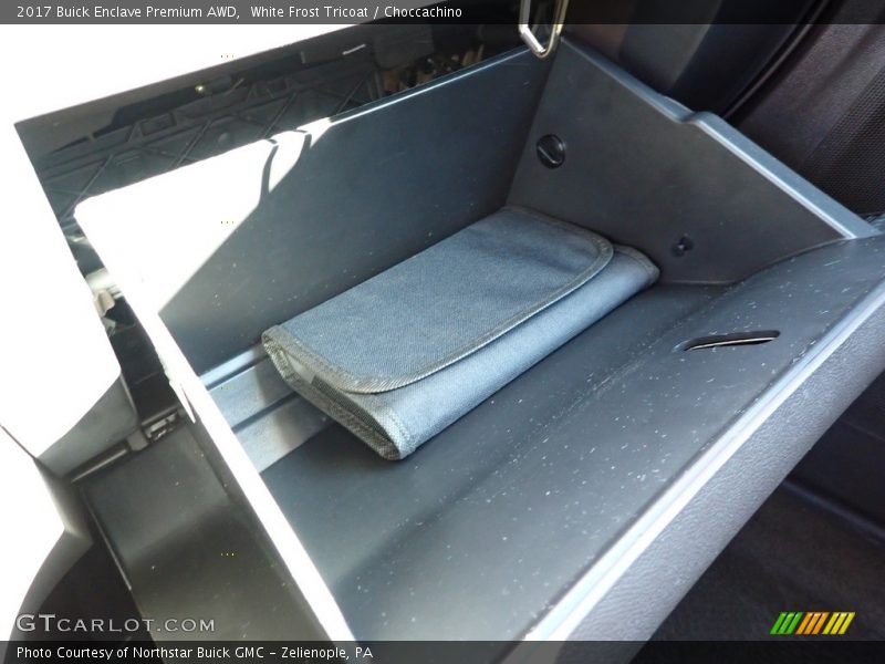 White Frost Tricoat / Choccachino 2017 Buick Enclave Premium AWD