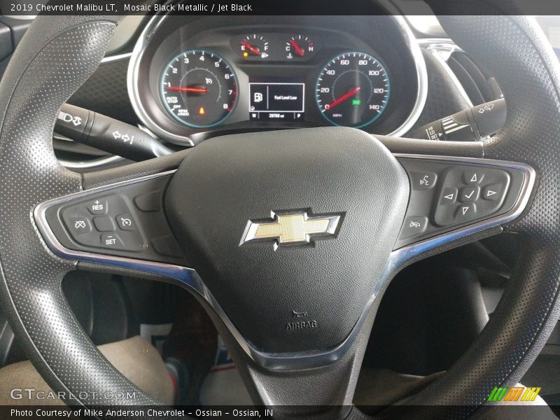 Mosaic Black Metallic / Jet Black 2019 Chevrolet Malibu LT