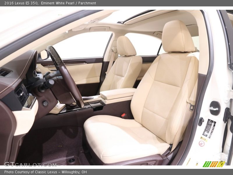 Front Seat of 2016 ES 350