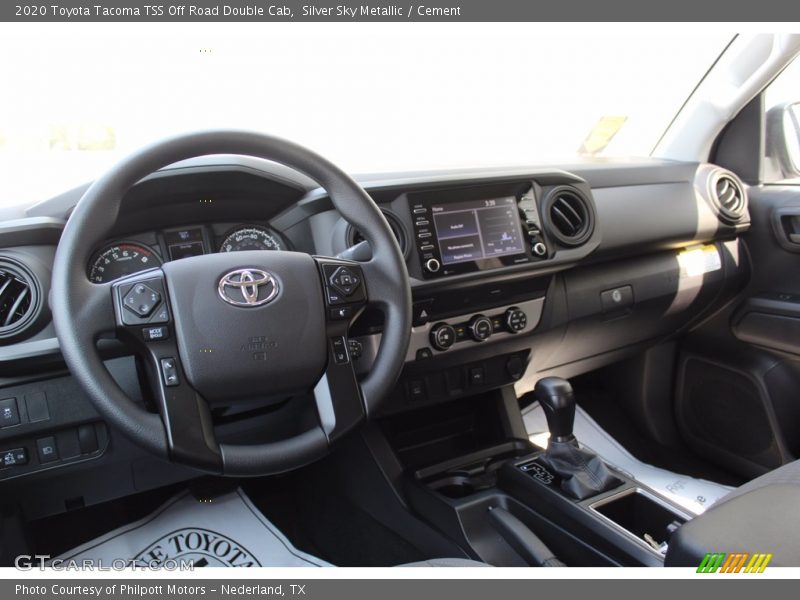 Silver Sky Metallic / Cement 2020 Toyota Tacoma TSS Off Road Double Cab