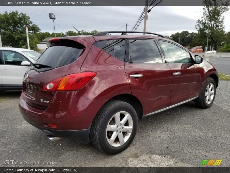 Merlot Metallic / Black 2009 Nissan Murano S AWD