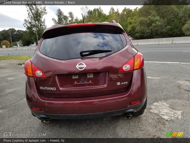 Merlot Metallic / Black 2009 Nissan Murano S AWD