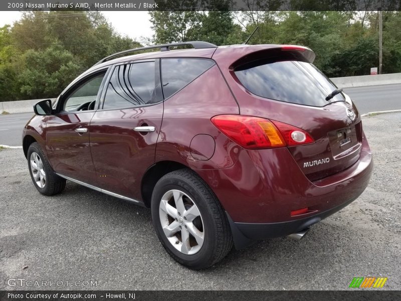 Merlot Metallic / Black 2009 Nissan Murano S AWD