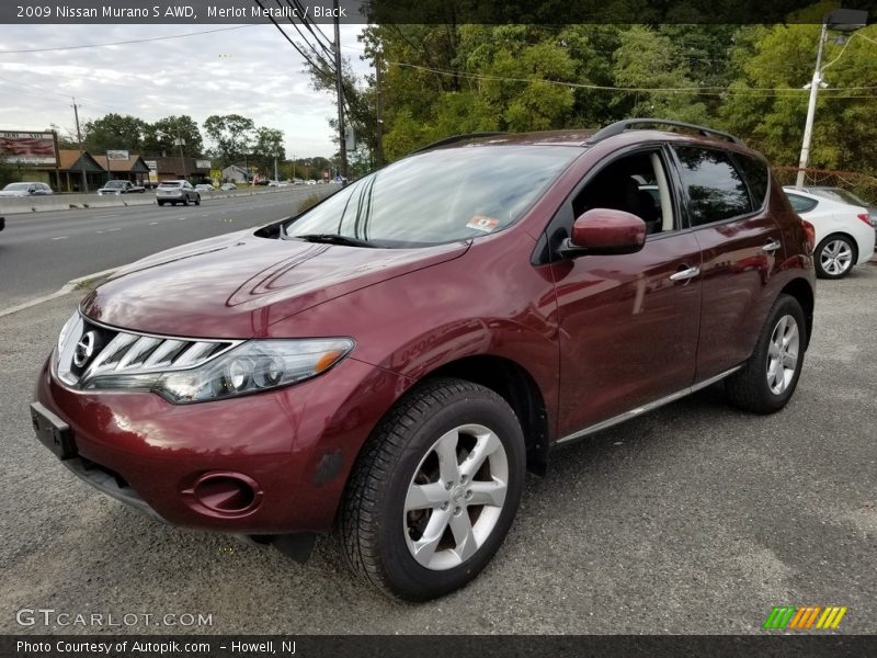 Merlot Metallic / Black 2009 Nissan Murano S AWD