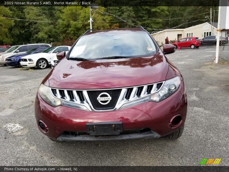 Merlot Metallic / Black 2009 Nissan Murano S AWD