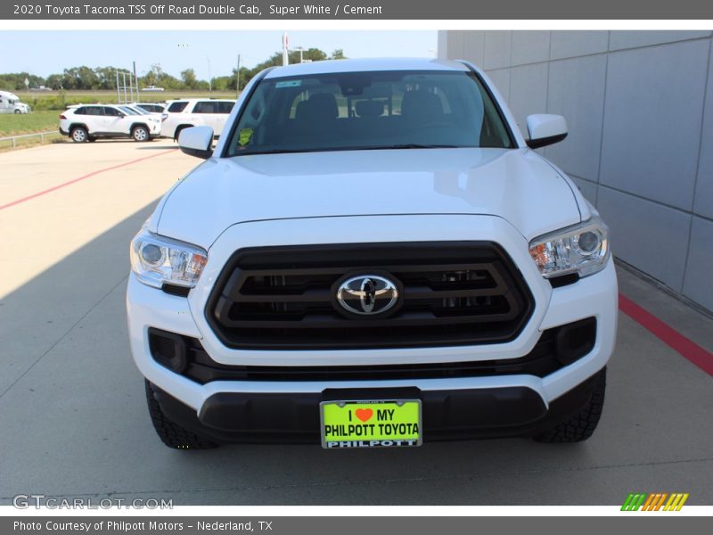 Super White / Cement 2020 Toyota Tacoma TSS Off Road Double Cab