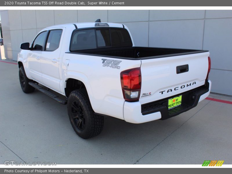 Super White / Cement 2020 Toyota Tacoma TSS Off Road Double Cab
