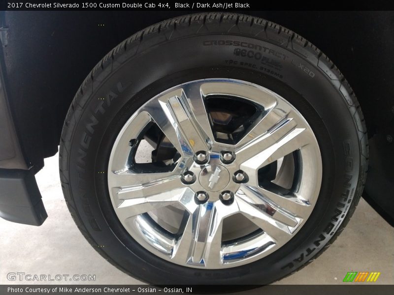 Black / Dark Ash/Jet Black 2017 Chevrolet Silverado 1500 Custom Double Cab 4x4