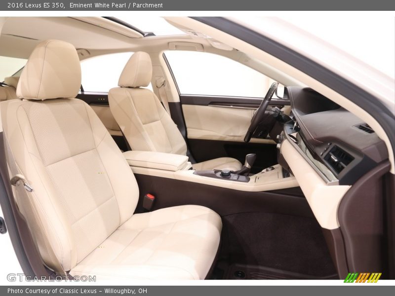 Front Seat of 2016 ES 350