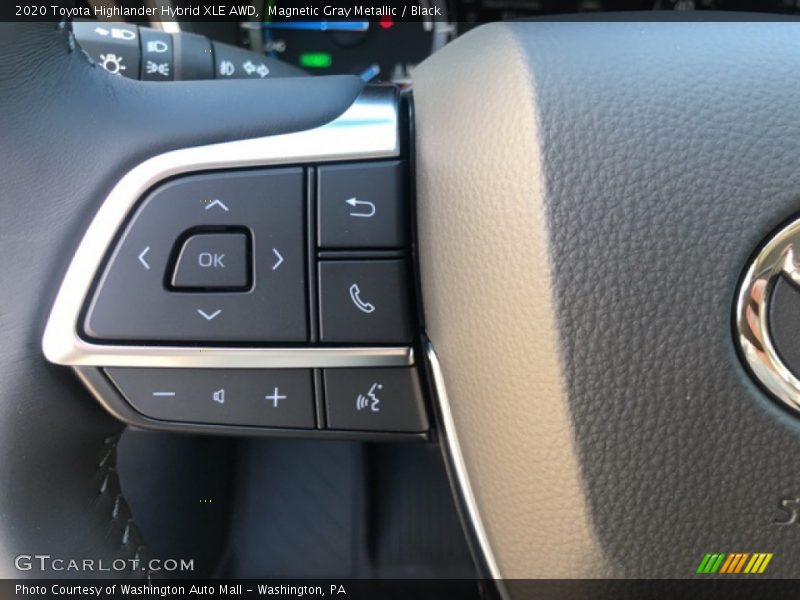 Magnetic Gray Metallic / Black 2020 Toyota Highlander Hybrid XLE AWD