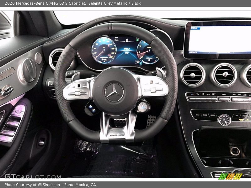 Selenite Grey Metallic / Black 2020 Mercedes-Benz C AMG 63 S Cabriolet